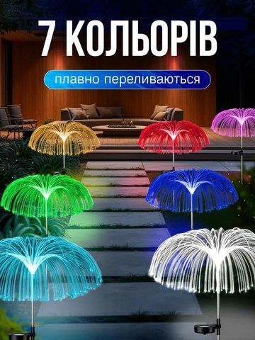 Садовий ліхтар &laquo;Медуза&raquo; на сонячній батареї 476 фото