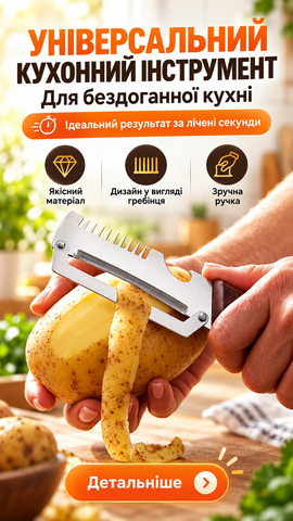 Кухонний ніж для шинковки квадратна ручка 729 фото